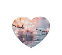 Poezjzw Ambientadores de coche con diseño de flores de cerezo en plena floración, 6 unidades, pastillas de aromaterapia colgantes en forma de corazón, ambientadores perfumados para dormitorio, armario