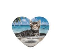 Poezjzw Ambientadores de coche con diseño de gato en un lavabo, 4 piezas en forma de corazón, pastillas de aromaterapia para colgar, ambientadores perfumados para dormitorio, armario, zapatos