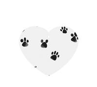 Poezjzw Ambientadores de coche con diseño de huellas de gatito, 6 unidades, en forma de corazón, para colgar, aromaterapia, ambientadores perfumados para dormitorio y baño