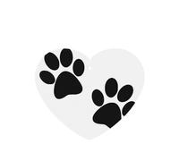 Poezjzw Ambientadores de coche con diseño de huellas de mascotas, 6 unidades, en forma de corazón, para colgar, aromaterapia, ambientadores perfumados para dormitorio, armario, zapatos