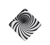 Poezjzw Ambientadores de coche con diseño de ilusión óptica en espiral, 6 unidades, tabletas cuadradas de aromaterapia, ambientadores perfumados para dormitorio, baño