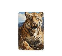 Poezjzw Ambientadores de coche con diseño de leopardo en busca de presa, 6 unidades, rectangulares colgantes, tabletas de aromaterapia, ambientadores perfumados para dormitorio y baño