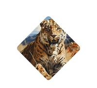 Poezjzw Ambientadores de coche con diseño de leopardo en busca de presa, 6 unidades, tabletas cuadradas de aromaterapia, ambientadores perfumados para dormitorio y baño