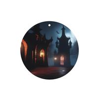 Poezjzw Ambientadores de coche con diseño de linterna por la noche, 4 unidades, forma redonda, para colgar, tabletas de aromaterapia, ambientadores perfumados para dormitorio y baño