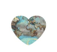 Poezjzw Ambientadores de coche con diseño de mapa del mundo de dibujos animados, 6 unidades, pastillas de aromaterapia colgantes en forma de corazón, ambientadores perfumados para dormitorio y baño