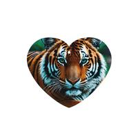 Poezjzw Ambientadores de coche con diseño de mirada de tigre, 4 unidades, en forma de corazón, para colgar en tabletas de aromaterapia, ambientadores perfumados para dormitorio, armario, zapatos