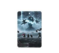 Poezjzw Ambientadores de coche con diseño de monstruos en relámpago, 4 unidades, rectangulares, para colgar en tabletas de aromaterapia, ambientadores perfumados para dormitorio y baño
