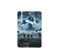 Poezjzw Ambientadores de coche con diseño de monstruos en relámpago, 6 unidades, rectangulares, para colgar en tabletas de aromaterapia, ambientadores perfumados para dormitorio y baño
