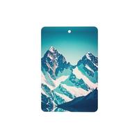 Poezjzw Ambientadores de coche con diseño de nieve en la parte superior de una montaña, 4 unidades, tabletas rectangulares de aromaterapia, ambientadores perfumados para dormitorio, armario, zapatos