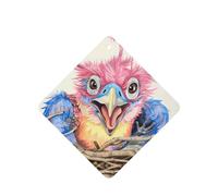 Poezjzw Ambientadores de coche con diseño de pájaro patriarca de dibujos animados, 4 unidades, tabletas cuadradas de aromaterapia, ambientadores perfumados para dormitorio, armario, zapatos