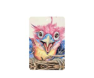 Poezjzw Ambientadores de coche con diseño de pájaro patriarca de dibujos animados, 6 unidades, rectangulares colgantes, tabletas de aromaterapia, ambientadores perfumados para dormitorio, armario