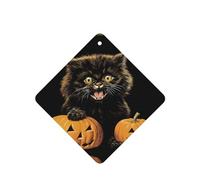 Poezjzw Ambientadores de coche con diseño de pata de gato por calabaza, 6 unidades, tabletas cuadradas de aromaterapia para colgar, ambientadores perfumados para dormitorio, armario, zapatos