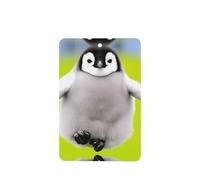 Poezjzw Ambientadores de coche con diseño de pingüino gordo, 4 unidades, rectangulares colgantes, tabletas de aromaterapia, ambientadores perfumados para dormitorio, armario, zapatos