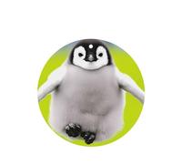 Poezjzw Ambientadores de coche con diseño de pingüino gordo, 6 unidades, forma redonda, para colgar, tabletas de aromaterapia, ambientadores perfumados para dormitorio, armario, zapatos