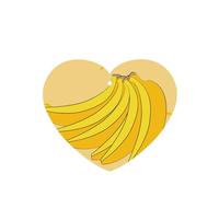 Poezjzw Ambientadores de coche con diseño de plátano de dibujos animados, 6 unidades, en forma de corazón, para colgar en tabletas de aromaterapia, ambientadores perfumados para dormitorio y baño
