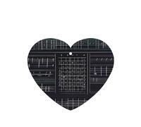 Poezjzw Ambientadores de coche con diseño de símbolos de palabras matemáticas, 4 unidades, en forma de corazón, para colgar en tabletas de aromaterapia, ambientadores perfumados para dormitorio y baño