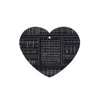 Poezjzw Ambientadores de coche con diseño de símbolos de palabras matemáticas, 6 unidades, en forma de corazón, para colgar en tabletas de aromaterapia, ambientadores perfumados para dormitorio y baño
