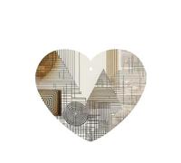 Poezjzw Ambientadores de coche con diseño de símbolos matemáticos, 4 unidades, en forma de corazón, para colgar, tabletas de aromaterapia, ambientadores perfumados para dormitorio y baño