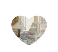 Poezjzw Ambientadores de coche con diseño de símbolos matemáticos, 6 unidades, en forma de corazón, para colgar, aromaterapia, ambientadores perfumados para dormitorio y baño