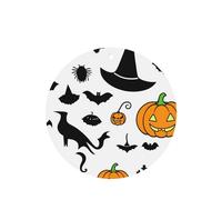 Poezjzw Ambientadores de coche con diseño de sombrero de bruja de calabaza, 6 unidades, forma redonda, para colgar, tabletas de aromaterapia, ambientadores perfumados para dormitorio y baño