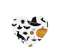 Poezjzw Ambientadores de coche con diseño de sombrero de bruja de calabaza, 6 unidades, pastillas de aromaterapia colgantes en forma de corazón, ambientadores perfumados para dormitorio y baño
