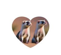 Poezjzw Ambientadores de coche con diseño de suricata mirando al desierto, 4 unidades, en forma de corazón, para colgar en tabletas de aromaterapia, ambientadores perfumados para dormitorio y baño
