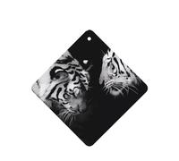 Poezjzw Ambientadores de coche con diseño de tigres de amor, 6 unidades, tabletas cuadradas de aromaterapia, para colgar, ambientadores perfumados para dormitorio, armario, zapatos