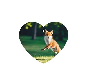 Poezjzw Ambientadores de coche con diseño de zorro saltador, 6 unidades, en forma de corazón, para colgar en tabletas de aromaterapia, ambientadores perfumados para dormitorio y baño