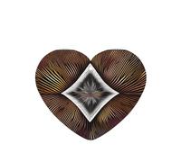 Poezjzw Ambientadores de coche con patrón de abstracción matemática, 4 unidades, en forma de corazón, para colgar en tabletas de aromaterapia, ambientadores perfumados para dormitorio y baño