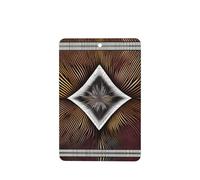 Poezjzw Ambientadores de coche con patrón de abstracción matemática, 4 unidades, rectangulares colgantes, tabletas de aromaterapia, ambientadores perfumados para dormitorio y baño