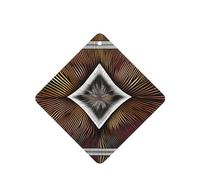 Poezjzw Ambientadores de coche con patrón de abstracción matemática, 4 unidades, tabletas cuadradas de aromaterapia, ambientadores perfumados para dormitorio y baño