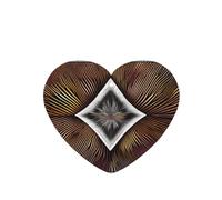 Poezjzw Ambientadores de coche con patrón de abstracción matemática, 6 unidades, en forma de corazón, para colgar en tabletas de aromaterapia, ambientadores perfumados para dormitorio y baño