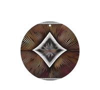 Poezjzw Ambientadores de coche con patrón de abstracción matemática, 6 unidades, forma redonda, para colgar, tabletas de aromaterapia, ambientadores perfumados para dormitorio y baño