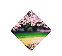 Poezjzw Ambientadores de coche con patrón de árbol de cerezo, 6 unidades, tabletas cuadradas de aromaterapia para colgar, ambientadores perfumados para dormitorio y baño