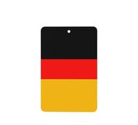 Poezjzw Ambientadores de coche con patrón de bandera de Alemania, 4 unidades, rectangulares colgantes, tabletas de aromaterapia, ambientadores perfumados para dormitorio y baño