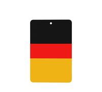 Poezjzw Ambientadores de coche con patrón de bandera de Alemania, 6 unidades, rectangulares colgantes, tabletas de aromaterapia, ambientadores perfumados para dormitorio y baño