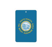 Poezjzw Ambientadores de coche con patrón de bandera de Dakota del Sur, 6 unidades, rectangulares colgantes, tabletas de aromaterapia, ambientadores perfumados para dormitorio, armario, zapatos