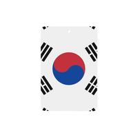 Poezjzw Ambientadores de coche con patrón de bandera de la República de Corea, 4 unidades, rectangulares colgantes, tabletas de aromaterapia, ambientadores perfumados para dormitorio y baño