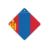 Poezjzw Ambientadores de coche con patrón de bandera de Mongolia, 4 unidades, tabletas cuadradas de aromaterapia, ambientadores perfumados para dormitorio y baño