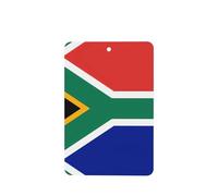 Poezjzw Ambientadores de coche con patrón de bandera de Sudáfrica, 4 unidades, rectangulares colgantes, tabletas de aromaterapia, ambientadores perfumados para dormitorio y baño