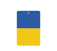 Poezjzw Ambientadores de coche con patrón de bandera de Ucrania, 4 unidades, rectangulares colgantes, tabletas de aromaterapia, ambientadores perfumados para dormitorio y baño