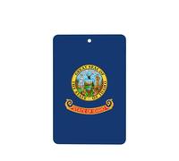 Poezjzw Ambientadores de coche con patrón de bandera del estado de Idaho, 6 unidades, tabletas rectangulares de aromaterapia, ambientadores perfumados para dormitorio y baño