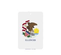 Poezjzw Ambientadores de coche con patrón de bandera del estado de Illinois, 4 unidades, tabletas rectangulares de aromaterapia, ambientadores perfumados para dormitorio y baño