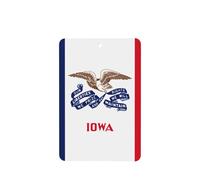 Poezjzw Ambientadores de coche con patrón de bandera del estado de Iowa, 4 unidades, tabletas rectangulares de aromaterapia, ambientadores perfumados para dormitorio y baño