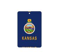 Poezjzw Ambientadores de coche con patrón de bandera del estado de Kansas, 4 unidades, tabletas rectangulares de aromaterapia, ambientadores perfumados para dormitorio y baño