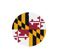 Poezjzw Ambientadores de coche con patrón de bandera del estado de Maryland, 4 unidades, forma redonda, para colgar, tabletas de aromaterapia, ambientadores perfumados para dormitorio y baño