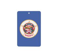 Poezjzw Ambientadores de coche con patrón de bandera del estado de Minnesota, 4 unidades, tabletas rectangulares de aromaterapia, ambientadores perfumados para dormitorio y baño