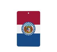 Poezjzw Ambientadores de coche con patrón de bandera del estado de Missouri, 4 unidades, tabletas rectangulares de aromaterapia, ambientadores perfumados para dormitorio y baño