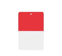 Poezjzw Ambientadores de coche con patrón de bandera indonesia, 4 unidades, rectangulares colgantes, tabletas de aromaterapia, ambientadores perfumados para dormitorio y baño
