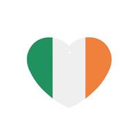 Poezjzw Ambientadores de coche con patrón de bandera irlandesa, 4 unidades, en forma de corazón, para colgar en tabletas de aromaterapia, ambientadores perfumados para dormitorio y baño
